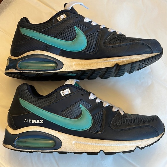 Nike AirMax Mens Blue Sneakers Size 11 1/2 - Picture 1 of 16